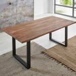 SAM_NEU-Esszimmer-Baumkante-Tische-Lotti-Schwarz-Teak-180-Lotti_teak_u_gestell_01