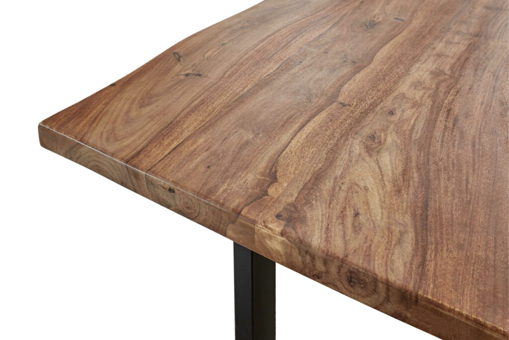 SAM_NEU-Esszimmer-Baumkante-Tische-Lotti-Schwarz-Teak-180-Lotti_teak_u_gestell_07