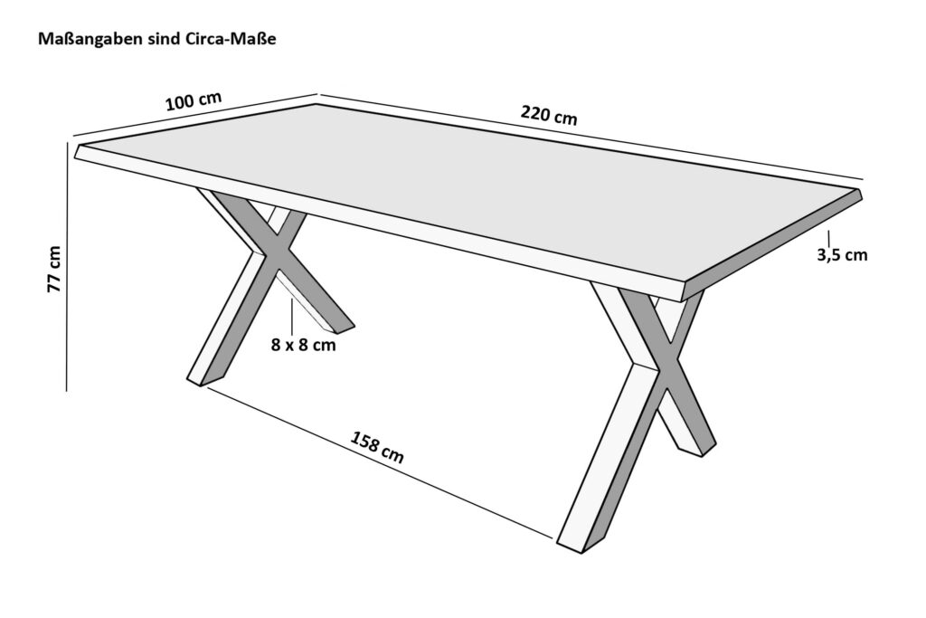 SAM_NEU-Esszimmer-Baumkante-Tische-Lotti-Schwarz-Teak-220-X_Gestell-Lotti_teak_x_gestell_03