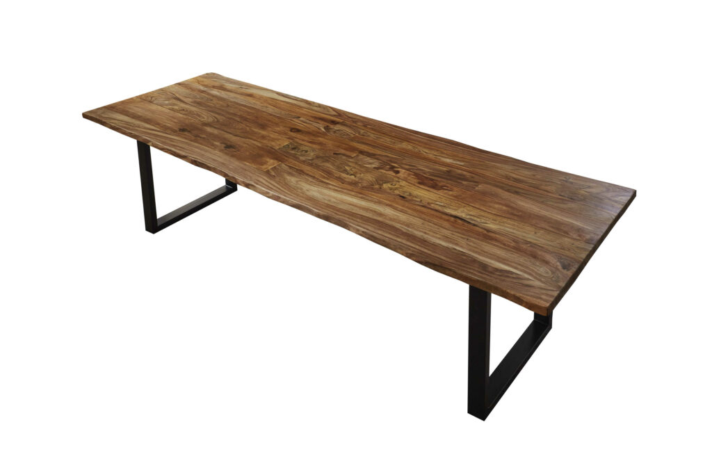 SAM_NEU-Esszimmer-Baumkante-Tische-Lotti-Schwarz-Teak-300-Lotti_teak_u_gestell_02