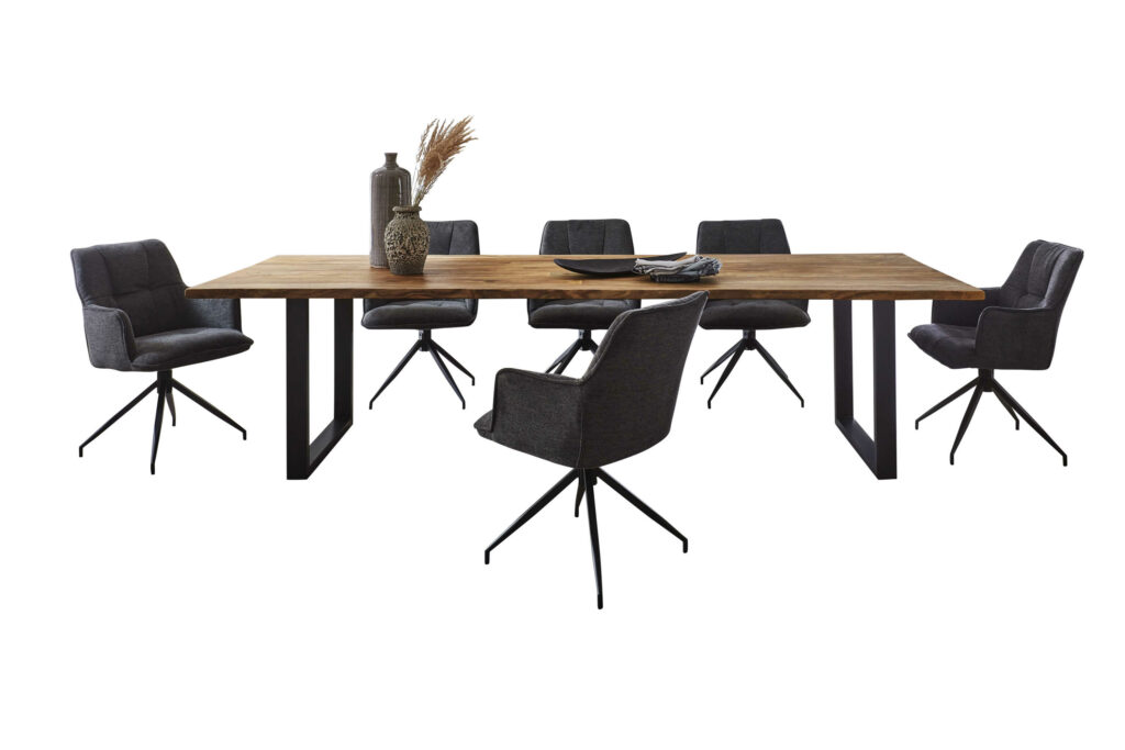 SAM_NEU-Esszimmer-Baumkante-Tische-Lotti-Schwarz-Teak-300-Lotti_teak_u_gestell_06