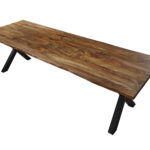 SAM_NEU-Esszimmer-Baumkante-Tische-Lotti-Schwarz-Teak-300-X_Gestell-Lotti_teak_x_gestell_02