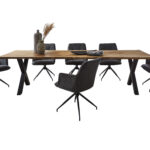 SAM_NEU-Esszimmer-Baumkante-Tische-Lotti-Schwarz-Teak-300-X_Gestell-Lotti_teak_x_gestell_06