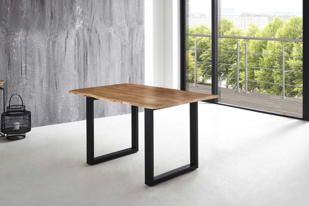 SAM_NEU-Esszimmer-Baumkante-Tische-Lubin-U-Gestell-schwarz-Natur-160-Lubin_natur_schwarz_160_01