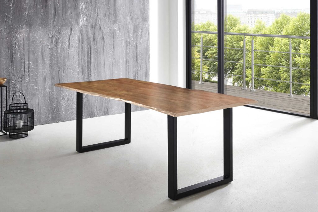 SAM_NEU-Esszimmer-Baumkante-Tische-Lubin-U-Gestell-schwarz-Natur-240-Lubin_natur_schwarz_240_01