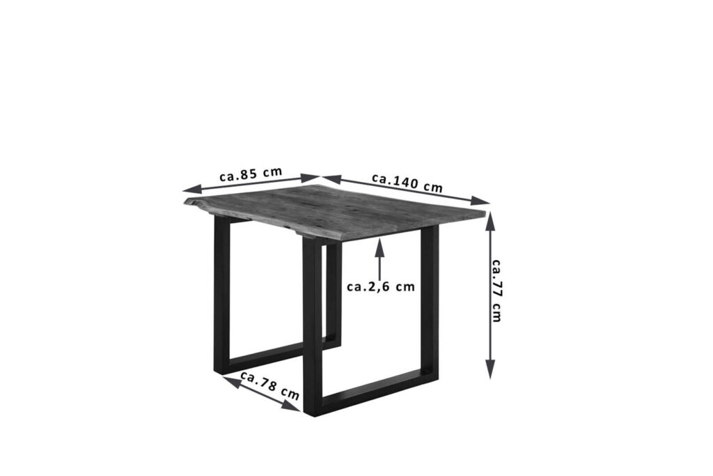 SAM_NEU-Esszimmer-Baumkante-Tische-Lubin-U-Gestell-schwarz-Nuss-140-Lubin_nussbaum_schwarz_140_03