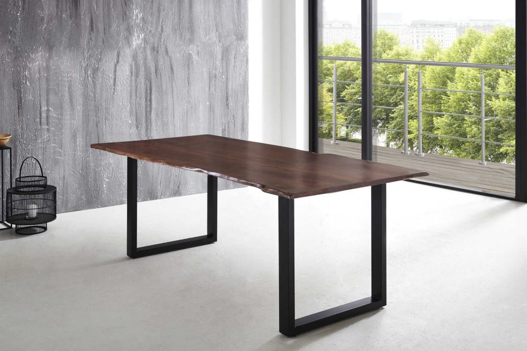 SAM_NEU-Esszimmer-Baumkante-Tische-Lubin-U-Gestell-schwarz-Nuss-220-Lubin_nussbaum_schwarz_220_01