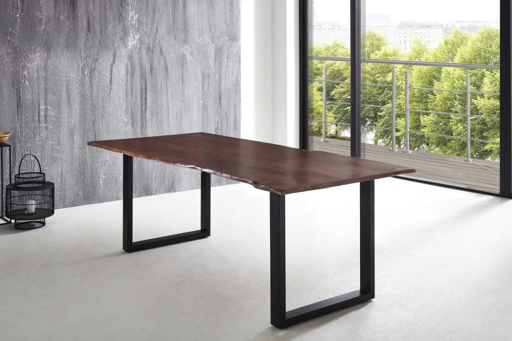 SAM_NEU-Esszimmer-Baumkante-Tische-Lubin-U-Gestell-schwarz-Nuss-240-Lubin_nussbaum_schwarz_240_01