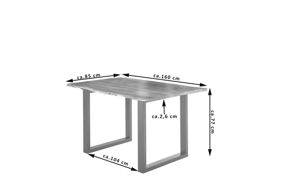 SAM_NEU-Esszimmer-Baumkante-Tische-Lubin-U-Gestell-silber-Natur-160-Lubin_natur_silber_160_03