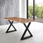 SAM_NEU-Esszimmer-Baumkante-Tische-Lubin-X-Gestell-natur-schwarz-180-Lubin_natur_schwarz_180_01