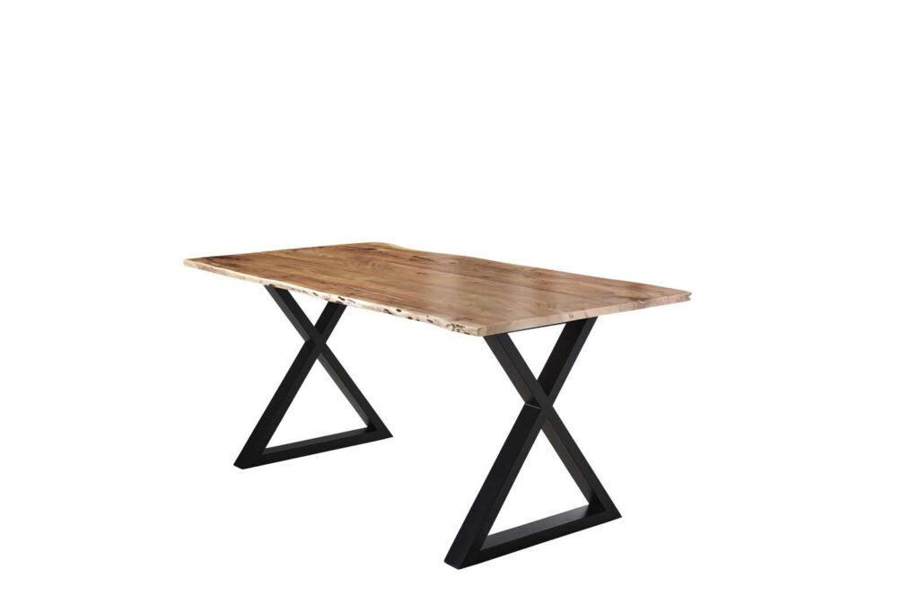 SAM_NEU-Esszimmer-Baumkante-Tische-Lubin-X-Gestell-natur-schwarz-180-Lubin_natur_schwarz_180_02