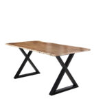 SAM_NEU-Esszimmer-Baumkante-Tische-Lubin-X-Gestell-natur-schwarz-180-Lubin_natur_schwarz_180_02