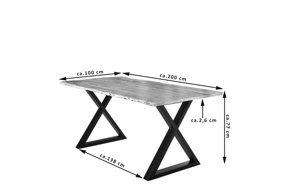 SAM_NEU-Esszimmer-Baumkante-Tische-Lubin-X-Gestell-natur-schwarz-200-Lubin_natur_schwarz_200_03
