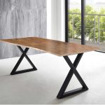 SAM_NEU-Esszimmer-Baumkante-Tische-Lubin-X-Gestell-natur-schwarz-240-Lubin_natur_schwarz_240_01