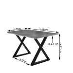 SAM_NEU-Esszimmer-Baumkante-Tische-Lubin-X-Gestell-nuss-schwarz-140-Lubin_nussbaum_schwarz_140_03