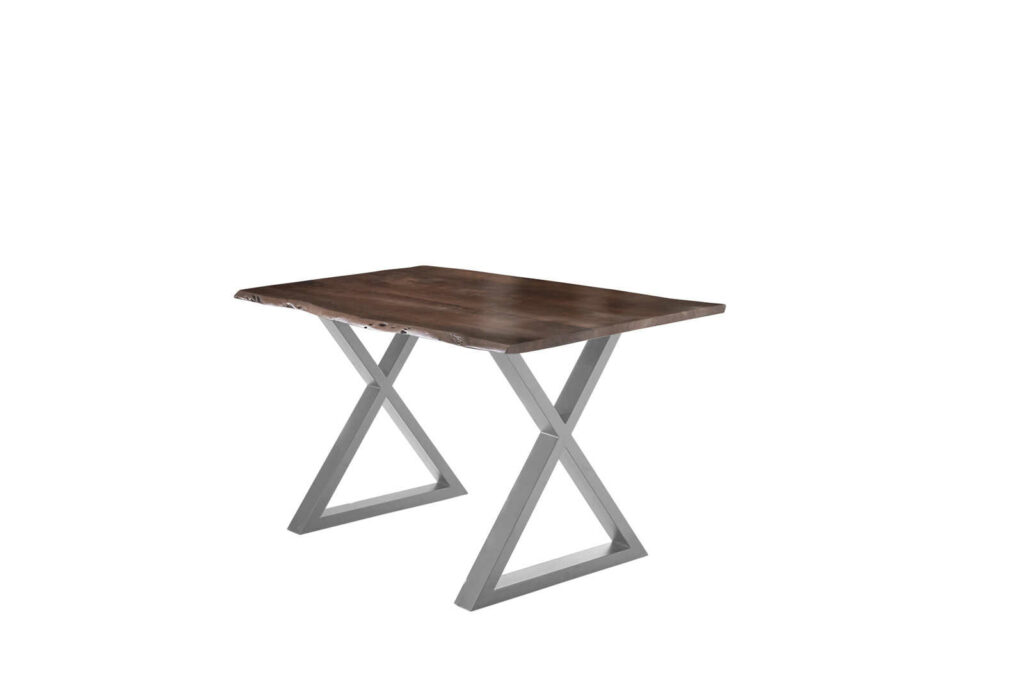 SAM_NEU-Esszimmer-Baumkante-Tische-Lubin-X-Gestell-nuss-silber-140-Lubin_nussbaum_silber_140_02