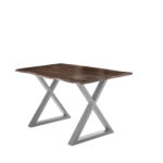 SAM_NEU-Esszimmer-Baumkante-Tische-Lubin-X-Gestell-nuss-silber-140-Lubin_nussbaum_silber_140_02