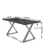 SAM_NEU-Esszimmer-Baumkante-Tische-Lubin-X-Gestell-nuss-silber-180-Lubin_nussbaum_silber_180_03