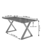 SAM_NEU-Esszimmer-Baumkante-Tische-Lubin-X-Gestell-nuss-silber-200-Lubin_nussbaum_silber_200_03