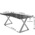 SAM_NEU-Esszimmer-Baumkante-Tische-Lubin-X-Gestell-nuss-silber-240-Lubin_nussbaum_silber_240_02