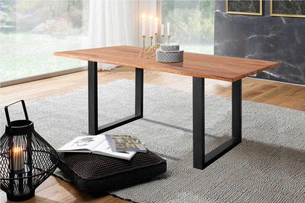 SAM_NEU-Esszimmer-Baumkante-Tische-Marek-schwarz-teak-160-Marek_Schwarz_Teak_01