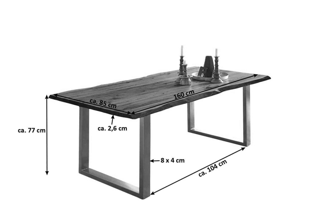 SAM_NEU-Esszimmer-Baumkante-Tische-Noah-silber-natur-160cm-Noah_GroC39F_Natur_Silber_MaC39Fangaben_160