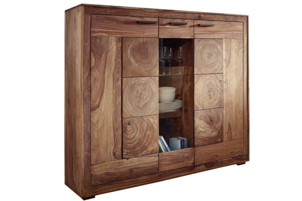 SAM NEU Esszimmer Baumkante Tische Nora Highboard202 Natur Nora natur 01