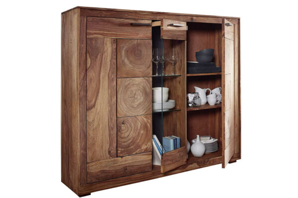 SAM NEU Esszimmer Baumkante Tische Nora Highboard202 Natur Nora natur 04
