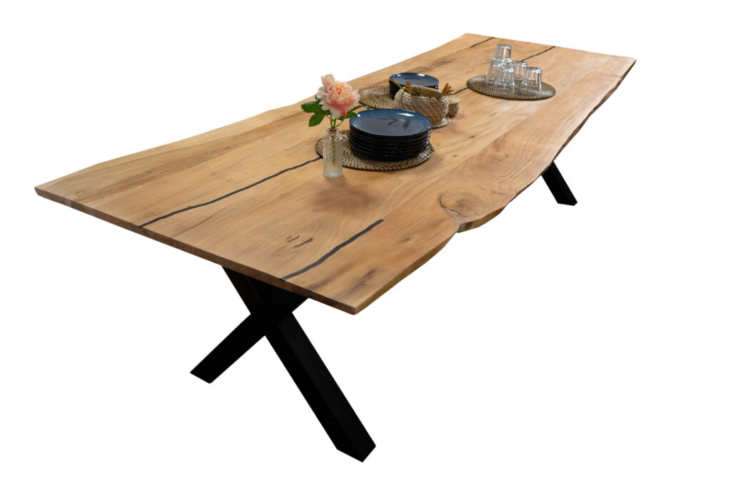 SAM_NEU-Esszimmer-Baumkante-Tische-Polly-Natur-X-Form-schwarz-280-Polly_natur_280_schwarz_06
