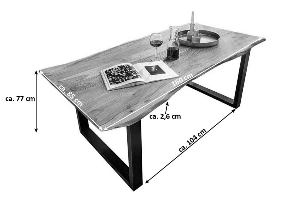 SAM_NEU-Esszimmer-Baumkante-Tische-Quinn-natur-schwarz-160-Quinn_Mittel_Natur_Schwarz_MaC39Fangaben_160