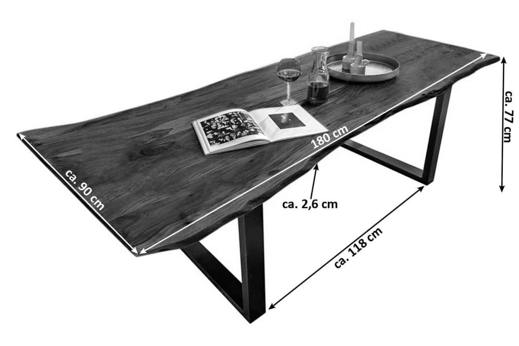 SAM_NEU-Esszimmer-Baumkante-Tische-Quinn-nussbaum-schwarz-180-Quinn_GroC39F_Nuss_Schwarz_MaC39Fangaben_180