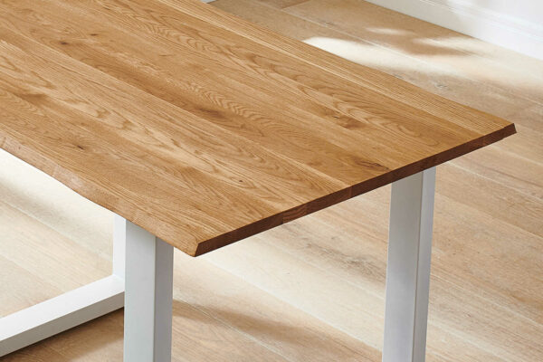SAM NEU Esszimmer Baumkante Tische Seattle Serra weiss 160 Seattle weiss 160 08