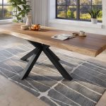 SAM_NEU-Esszimmer-Baumkante-Tische-Titan-Natur-Spider-Schwarz-280×120-ML_Titan_280x120_natur_Spider_schwarz_02