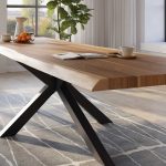 SAM_NEU-Esszimmer-Baumkante-Tische-Titan-Natur-Spider-Schwarz-300×120-ML_Titan_300x120_natur_Spider_schwarz_04