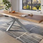 SAM_NEU-Esszimmer-Baumkante-Tische-Titan-Natur-Spider-Silber-300×110-ML_Titan_300_natur_Spider_silber_02