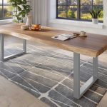 SAM_NEU-Esszimmer-Baumkante-Tische-Titan-Natur-U-Gestell-Silber-300×120-ML_Titan_300x120_natur_U_silber_02