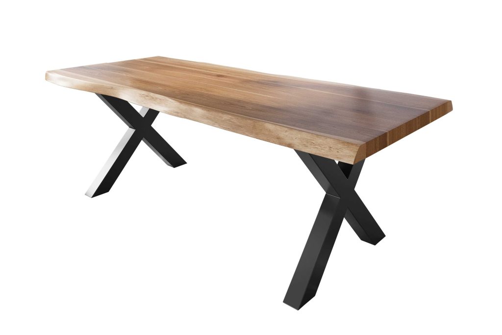 SAM_NEU-Esszimmer-Baumkante-Tische-Titan-Natur-X-Gestell-Schwarz-240×120-ML_Titan_240x120_natur_X_schwarz_01