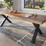 SAM_NEU-Esszimmer-Baumkante-Tische-Titan-Natur-X-Gestell-Schwarz-260×120-ML_Titan_260_natur_X_schwarz_02