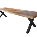 SAM_NEU-Esszimmer-Baumkante-Tische-Titan-Natur-X-Gestell-Schwarz-320×120-ML_Titan_320_natur_X_schwarz_01