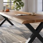 SAM_NEU-Esszimmer-Baumkante-Tische-Titan-Natur-X-Gestell-Schwarz-350×120-ML_Titan_350_natur_X_schwarz_04