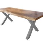 SAM_NEU-Esszimmer-Baumkante-Tische-Titan-Natur-X-Gestell-Silber-220×110-ML_Titan_220_natur_X_silber_01