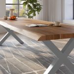SAM_NEU-Esszimmer-Baumkante-Tische-Titan-Natur-X-Gestell-Silber-320×120-ML_Titan_320_natur_X_silber_04