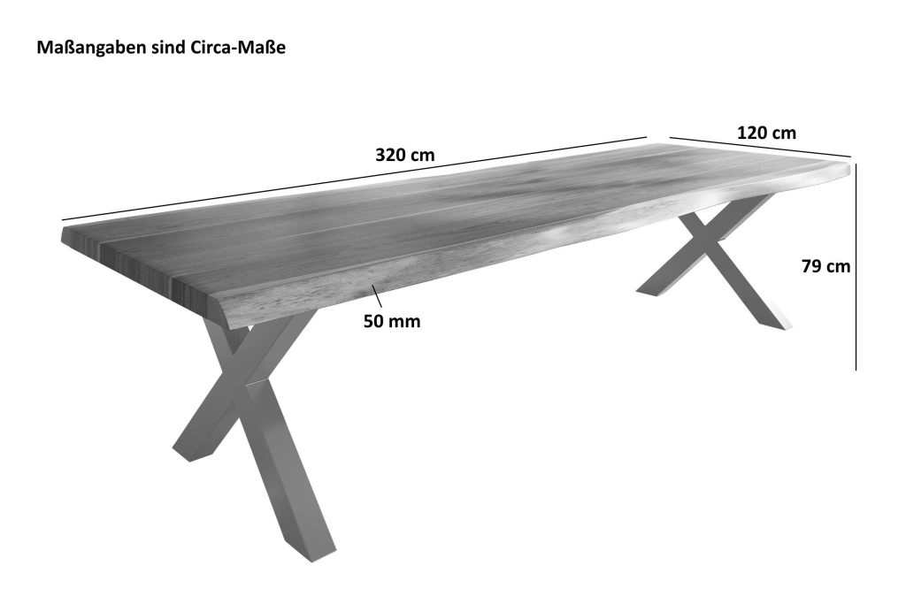 SAM_NEU-Esszimmer-Baumkante-Tische-Titan-Natur-X-Gestell-Silber-320×120-ML_Titan_320_natur_X_silber_05