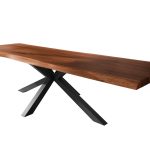 SAM_NEU-Esszimmer-Baumkante-Tische-Titan-Nuss-Spider-Schwarz-300×110-ML_Titan_300_nuss_Spider_schwarz_01