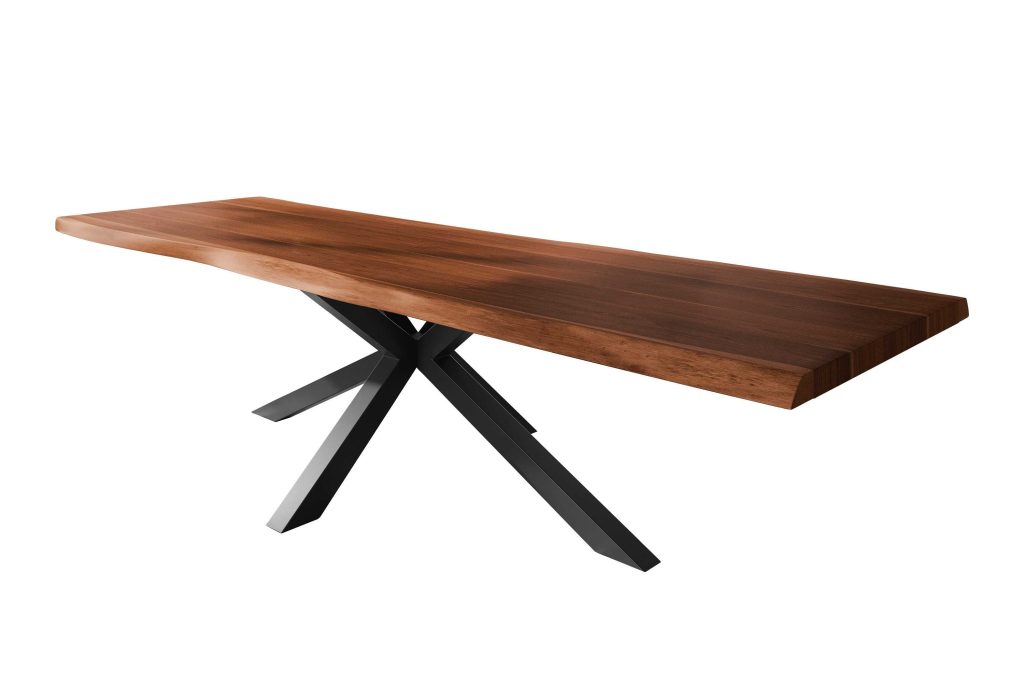 SAM_NEU-Esszimmer-Baumkante-Tische-Titan-Nuss-Spider-Schwarz-300×120-ML_Titan_300_nuss_Spider_schwarz_01