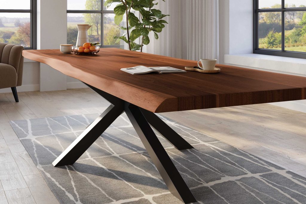 SAM_NEU-Esszimmer-Baumkante-Tische-Titan-Nuss-Spider-Schwarz-400×120-ML_Titan_400_nuss_Spider_schwarz_04