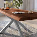 SAM_NEU-Esszimmer-Baumkante-Tische-Titan-Nuss-Spider-Silber-260×110-ML_Titan_260_nuss_Spider_silber_04