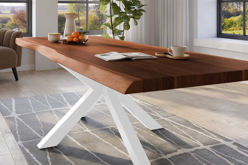 SAM_NEU-Esszimmer-Baumkante-Tische-Titan-Nuss-Spider-WeiC39F-260×110-ML_Titan_260_nuss_Spider_weiC39F_04