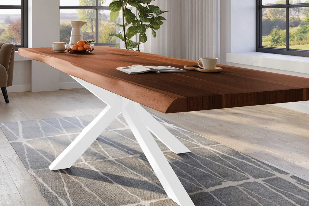 SAM_NEU-Esszimmer-Baumkante-Tische-Titan-Nuss-Spider-WeiC39F-300×110-ML_Titan_300_nuss_Spider_weiC39F_04