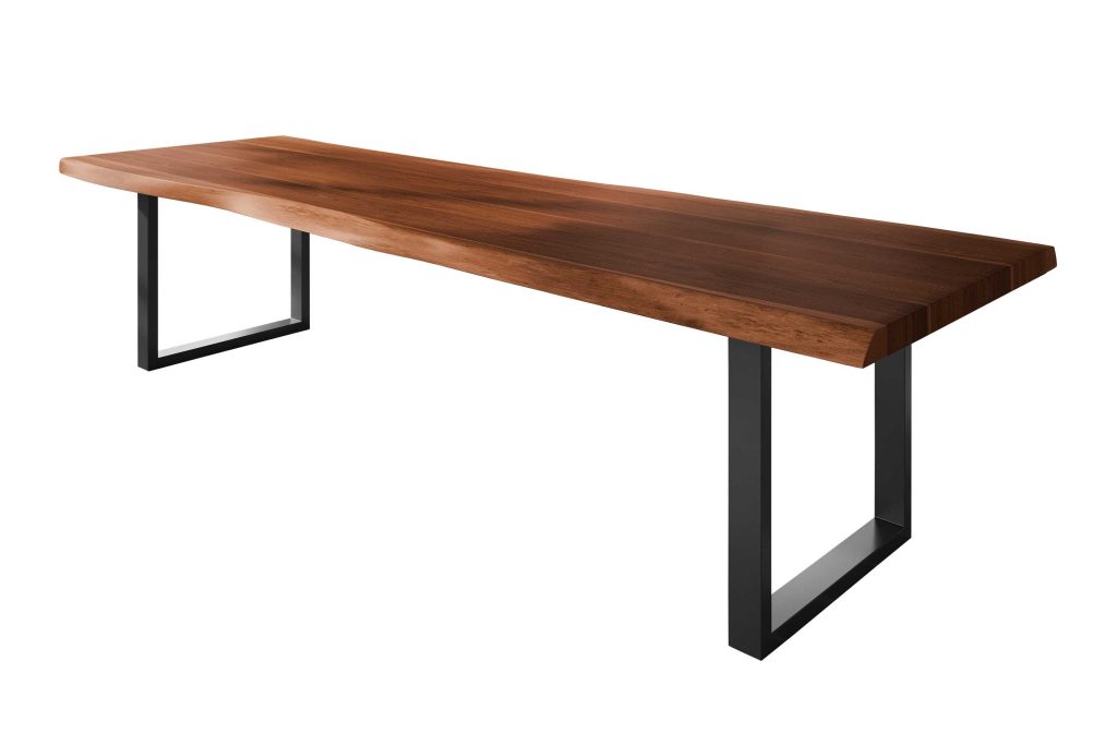 SAM_NEU-Esszimmer-Baumkante-Tische-Titan-Nuss-U-Gestell-Schwarz-350×120-ML_Titan_350_nuss_U_schwarz_01